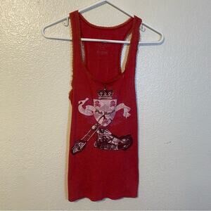 Vintage Y2K Rare Victorias Secret PINK Royalty Knit Racerback Tank Size Medium